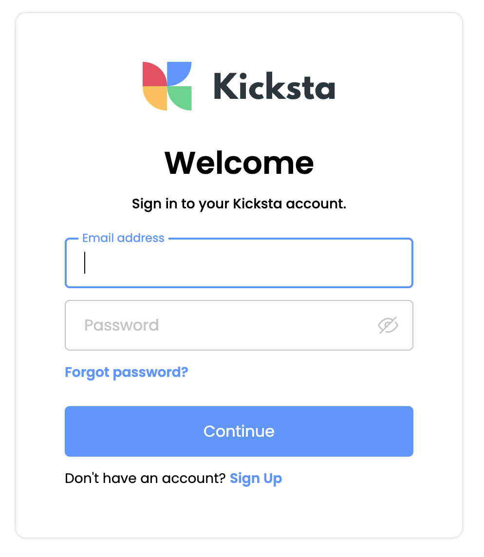 signing up with kicksta